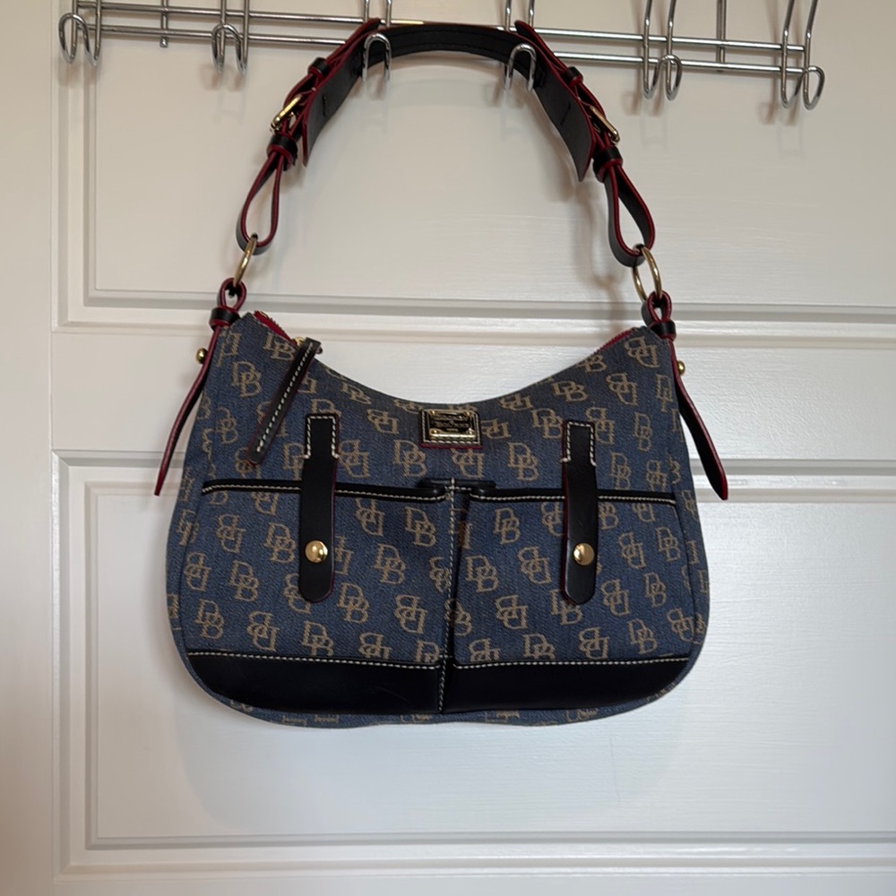 Denim…Dooney and Bourke hobo shoulder bag.